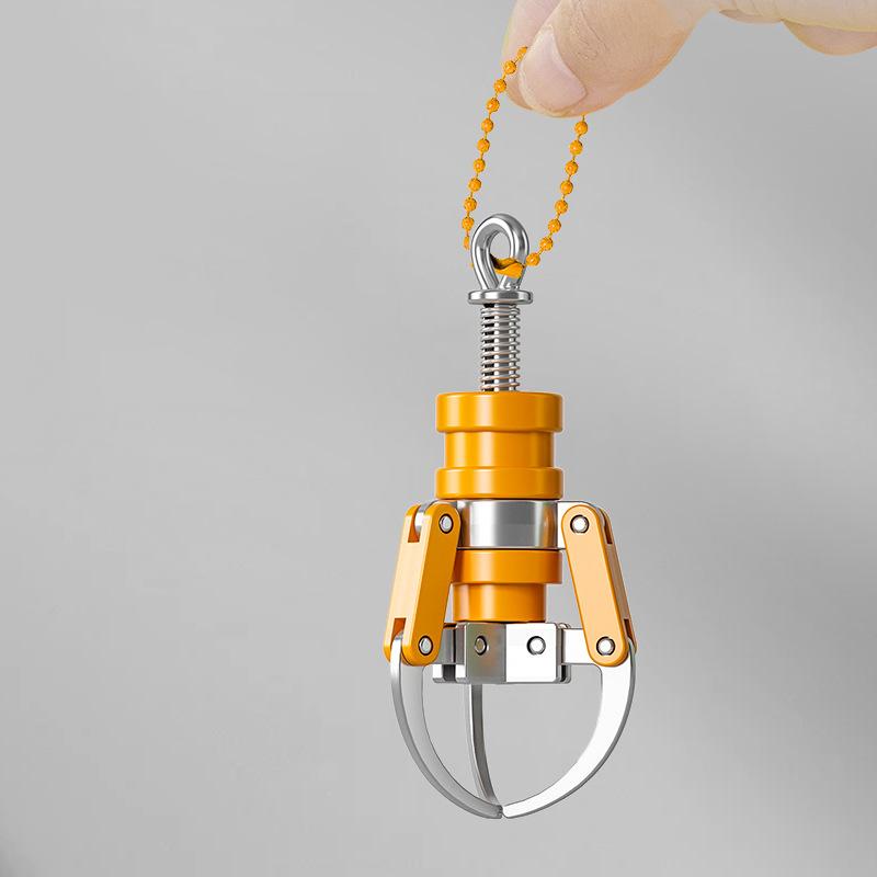 Claw Model Keychain Mini Doll Machine Claw Pendant Gripper Fingertip Decompression Tool Funny Stress Relief Toy Bag Hanging