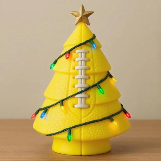 Шар Новогодняя елочная игрушка Забавный футбольный рождественский декор Елка с золотой звездой на макушке для праздничного декора