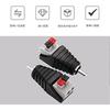 Mirhua Speaker Wire RCA Speaker Phono RCA Male Conversion Adapter Easy Connection Solderless Male Terminal Female Terminal Spring Press Type Connector