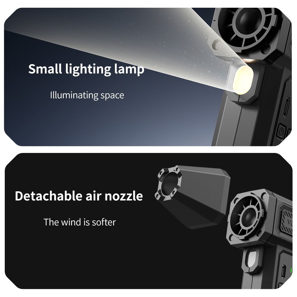 Brushless Motor Handheld Turbo Violent Fan 400000RPM Powerful Dust Blower  Dust Cleaning Tools