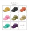 2024 Summer Distressed Washed Cotton Baseball Cap, 38 Colors, Custom Embroidery, Sunshade & UV Protection