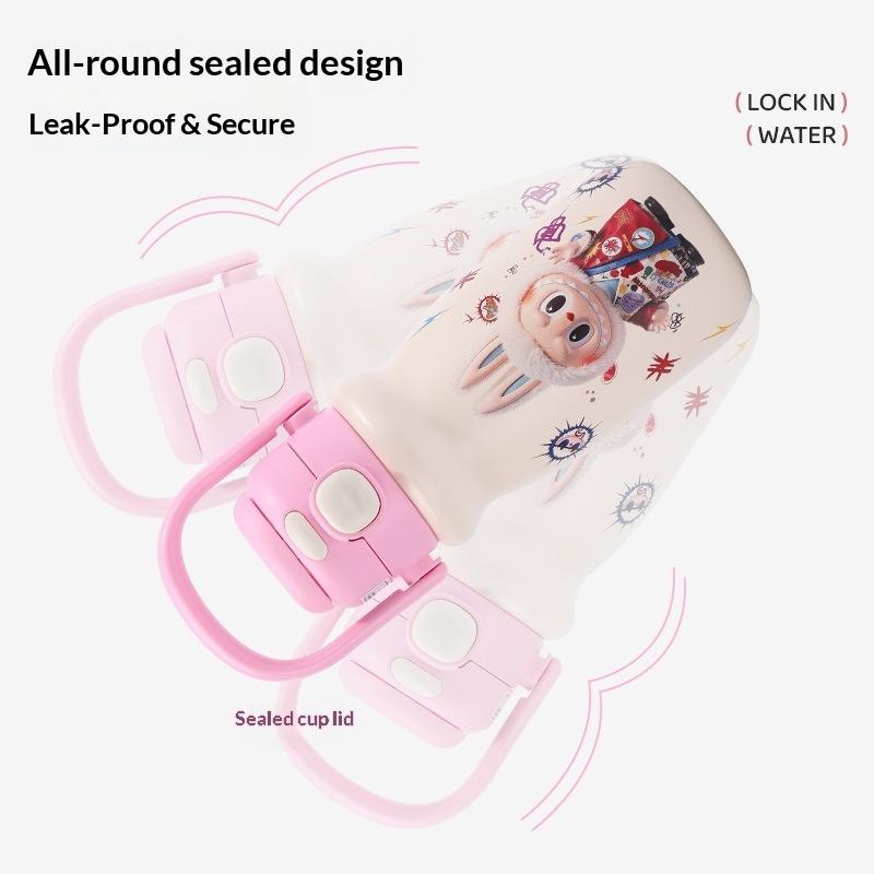 316 Stainless Steel Thermos Cup Cute Cartoon Student Cup Large Capacity Double Drink Children's Water Cup