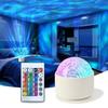 Aurora Night Light Projector 16 Color Ocean Wave Projector USB Rechargeable Remote Light Projector for Kids Teens