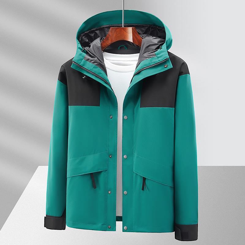 Spring and Autumn Color Matching Multi-bag Couple Windproof and Waterproof Single-layer Jacket Casual Outdoor Jacket Breathable Jacket
