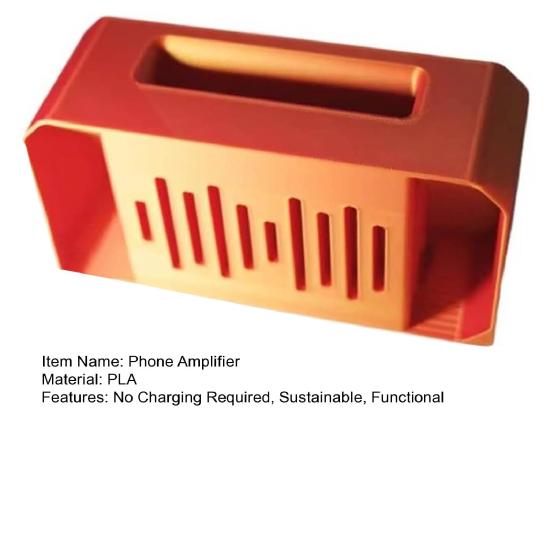 Phone Amplifier Passive Speaker 3D Printed Phone Stand Portable Phone Amp No Charging Required Phone Sound Enhancer for Mobile Phone Cell Phone