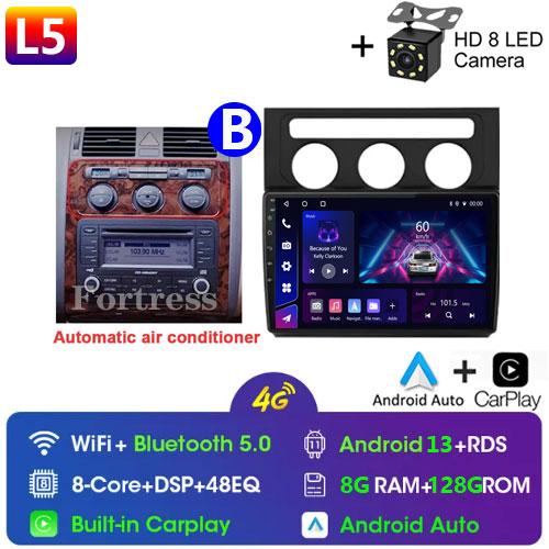 10-дюймовый GPS-навигатор Android Auto для Volkswagen Touran 1 2003 - 2010 Автомобильный радиоприемник Видео Мультимедийный проигрыватель 4G BT Wireless CarPlay