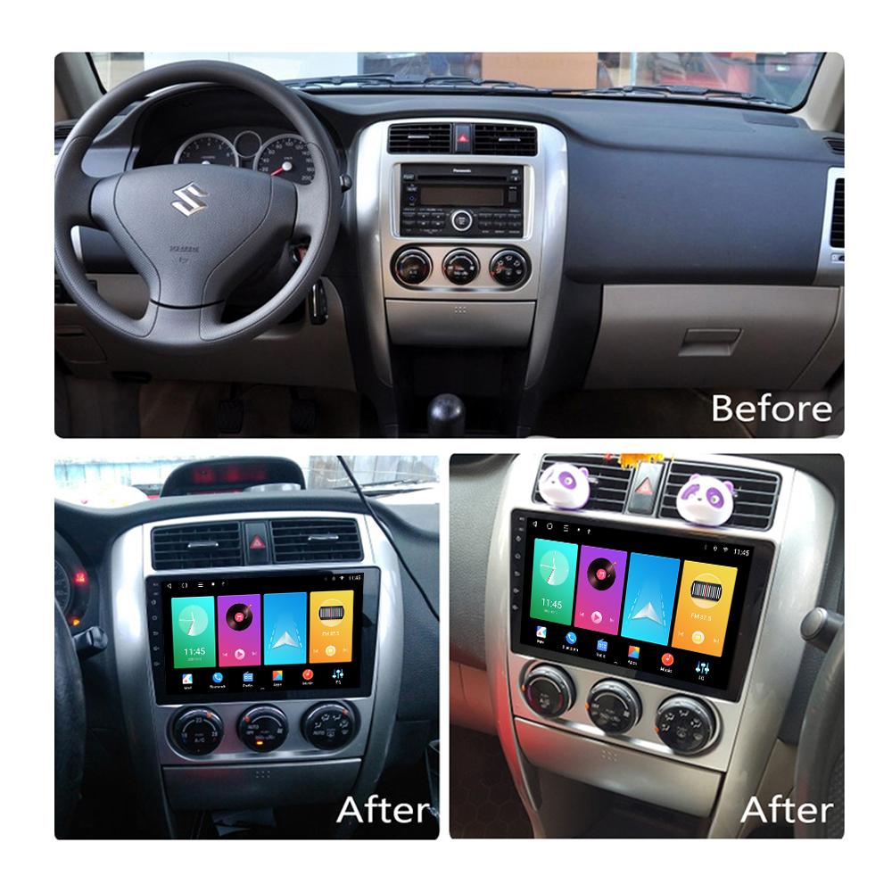 Android Carplay автомобильное радио для Suzuki Liana 2004-2007 мультимедийный проигрыватель головное устройство стерео GPS навигация BT WIFI 2+32 ГБ