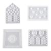 Silicone Molds Christmas House Molds Casting Molds Handmade Craft Supplies Plaster Molds for Candle Making