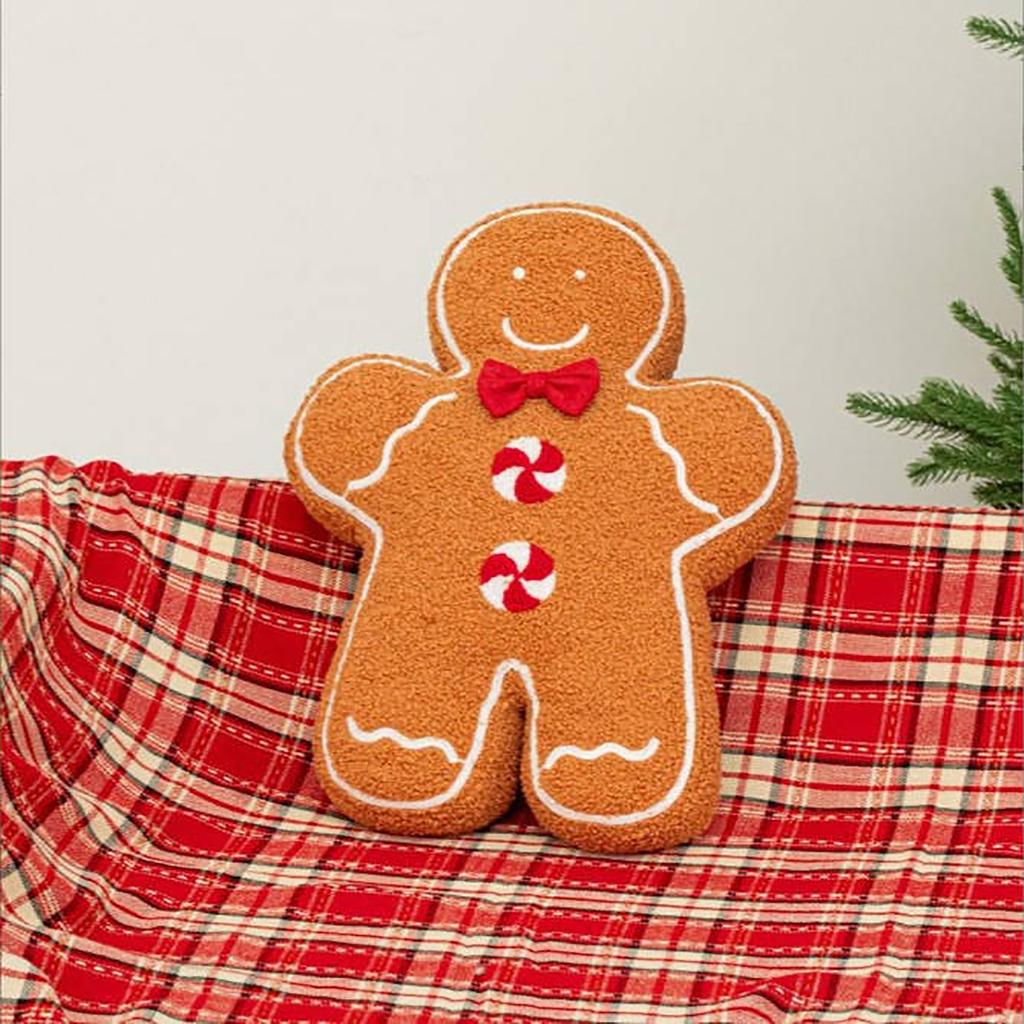 Рождественская подушка из пряничного теста