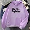 Cartoon The Dogfather Graphic Hoodies Streetwear Winter Long Sleeve Hooded Pullovers Women/Men Clothes Fleece Pocket Sweatshirts