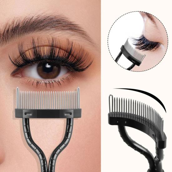 Расческа для ресниц Портативный разделитель для ресниц Расческа для туши для ресниц Косметические кисти Инструмент для легкого разделения Эффективная щеточка для ухода за бровями