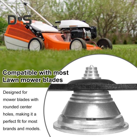 Балансир для лезвий газонокосилки, балансир для лезвий с металлическим ступенчатым конусом, балансировочный инструмент для газонокосилок, балансирует лезвия после заточки для большинства лезвий газонокосилок