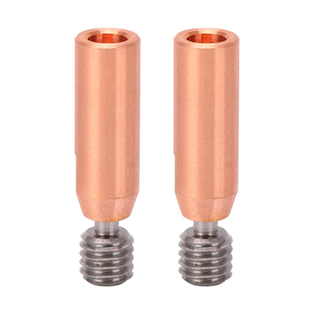 2Pcs 3D Printer Throat Nozzle Ti Alloy Copper Bimetal for Ender 3 3 V2 3 Pro Hotend 1.75mm Bore