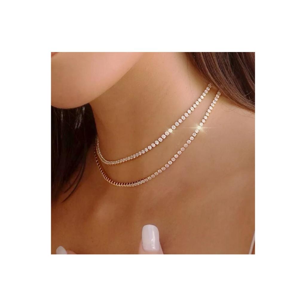 Женский комплект из 2 колье Waterway со стразами и цирконом