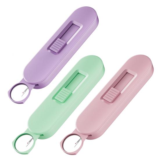 Retractable Seam Opener Stitch Remover with 1.5x Magnifying Glass Portable Thread Remover
