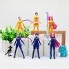 5pcs8pcs/Set Anime Kpop Demon Hunters Action Figure Toy Derpys Tiger Rumi Mira Zoey Sussy Figurine Collection Doll For Fans Gift