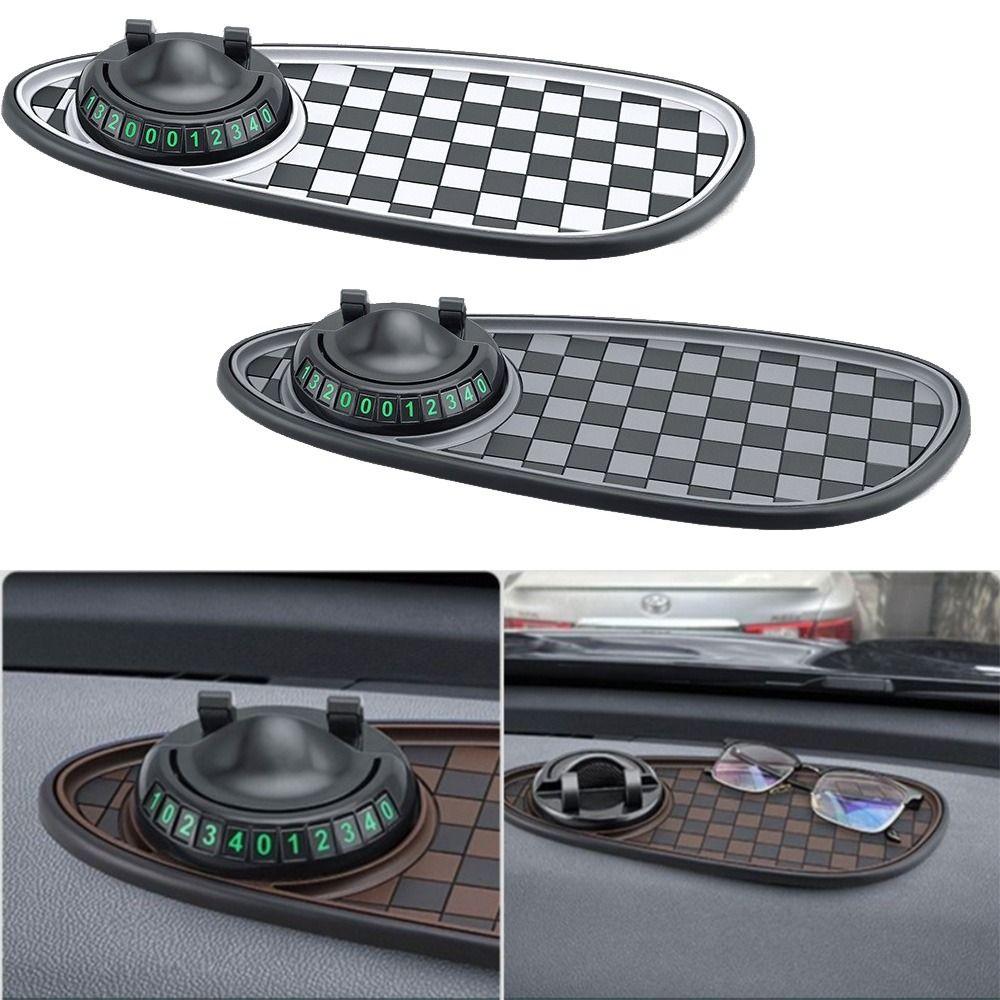 3 in 1 Car Phone Mount with Anti Slip Mat Stable Auto Phone Stand Car Phone Bracket Interior
