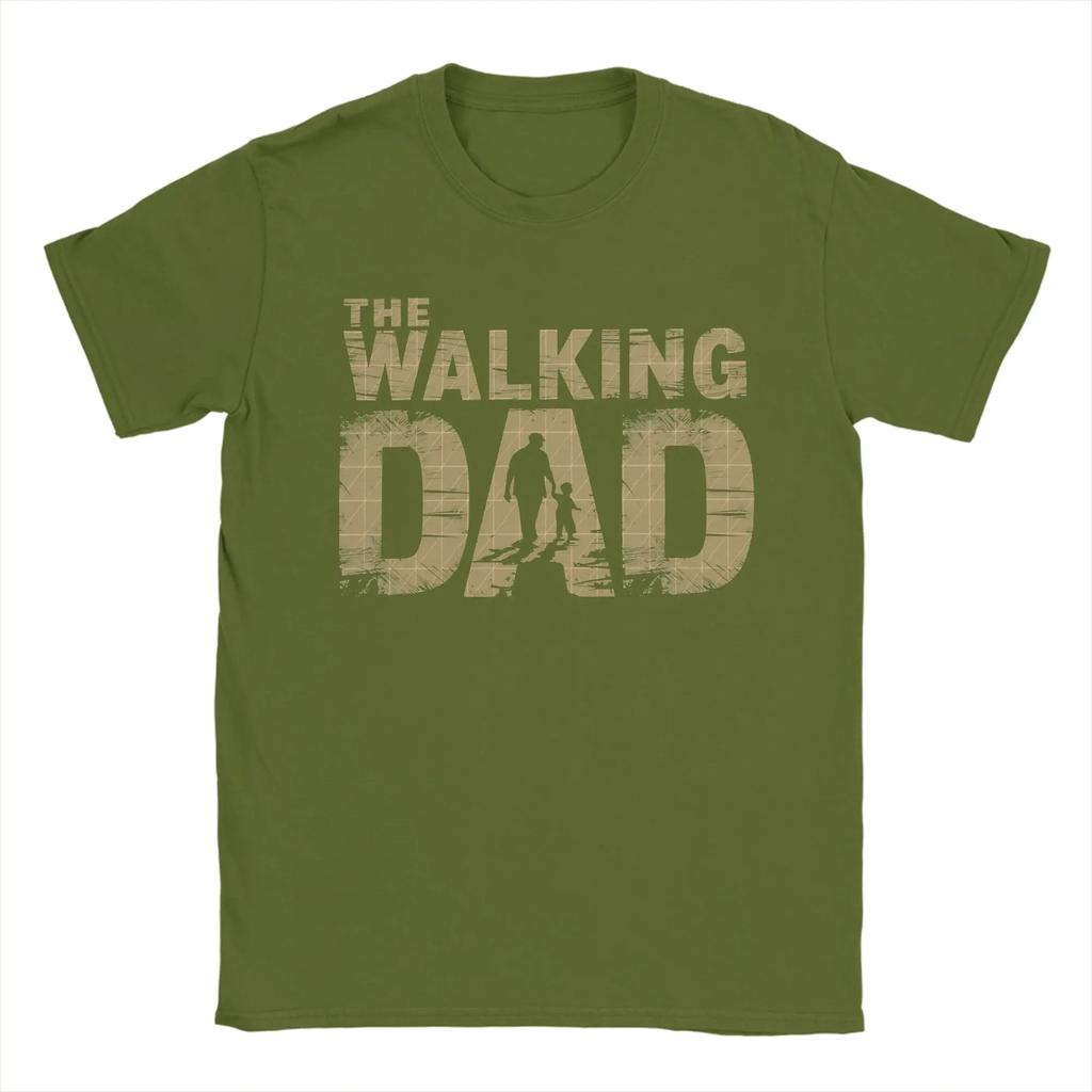 Unisex Tshirt The Walking Dad Vintage 100 Cotton Tees Short Sleeve T Shirt Crewneck Clothing Summer