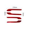 4X Red Carbon Fiber Outdoor Handle Panel Cover Trim For Tesla Model 3/Y 2017-22