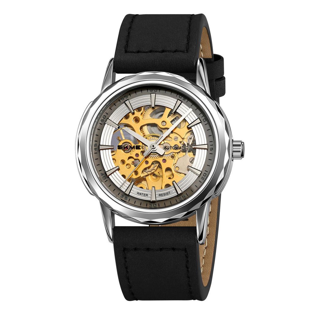 Steel Strip Men's Watches Fully Transparent Dial Automatic Mechanical Watch Waterproof Hardlex Mirror Surface