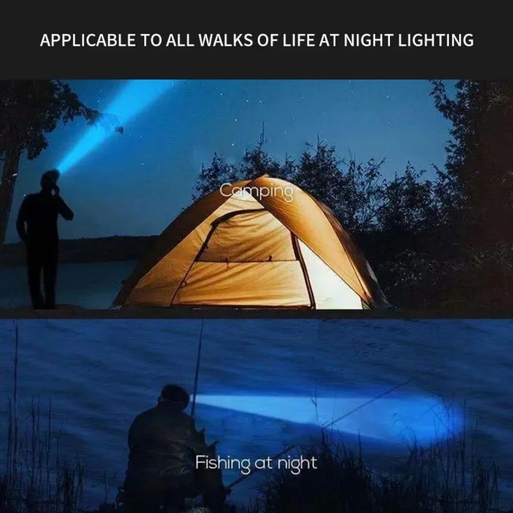 6000LM Outdoor High Brightness 5LED Headset Flashlight Outdoor Household Portable USB Rechargeable Fishing Miner Lamp Strong Headlight