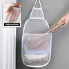 Подвесная сумка для белья большой вместимости, складная конструкция, дышащая сетчатая ткань, многоцелевая