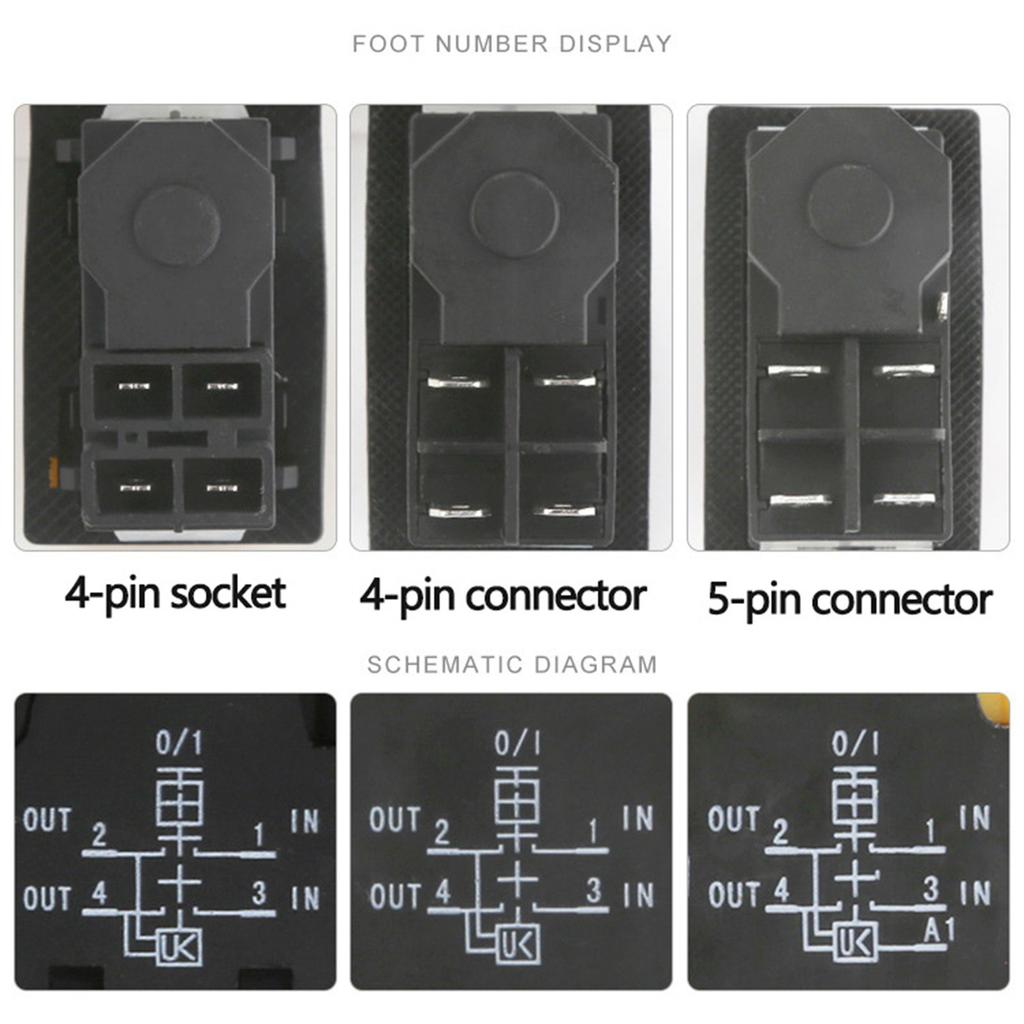 Industrial Electromagnetic Button Switches 250V 8A 16A Cut Off Power Button Simple Operate Suitable for Slicers & Drills