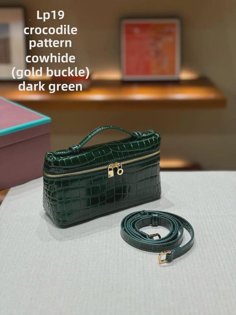 Роскошная сумка через плечо из кожи крокодила и страуса