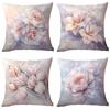 Ретро Мечтательная Акварельная Цветочная Полиэстеровая Наволочка Домашняя Диванная Подушка Наволочка
