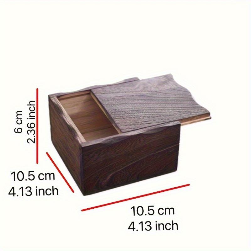 1pc Wood Jewelry Box Keepsake Box Decorative Antique Watch Box Jewelry Storage Box Trinket Organizer for Charms