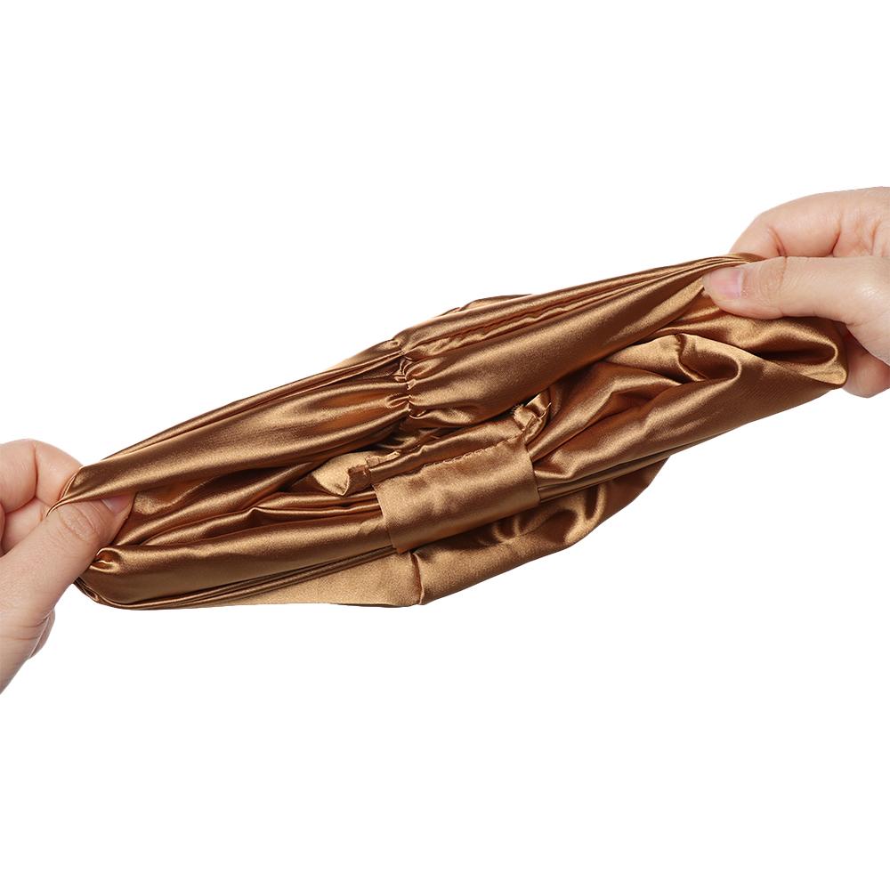 Мягкая шапочка-обертка для головы, шапка-тюрбан с сатиновой подкладкой, салонная шапочка, эластичная повязка для волос, ночная шапочка для сна