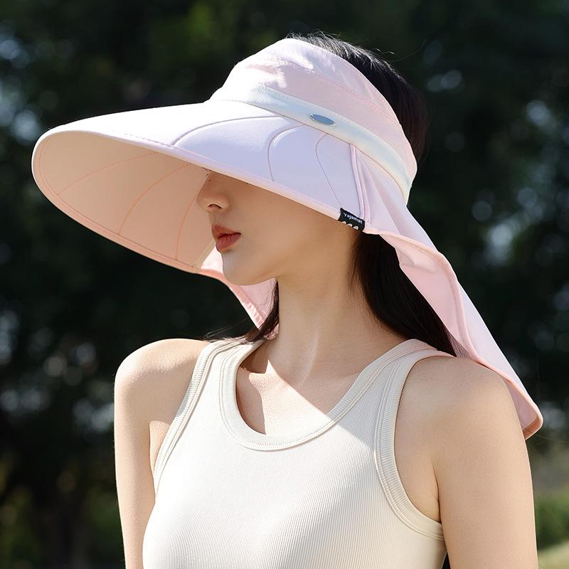 Новая летняя шляпа от солнца, шляпа от солнца, пляжная шляпа, шляпа с открытым верхом, очень большая, новая шляпа для защиты от солнца, защита от УФ-лучей