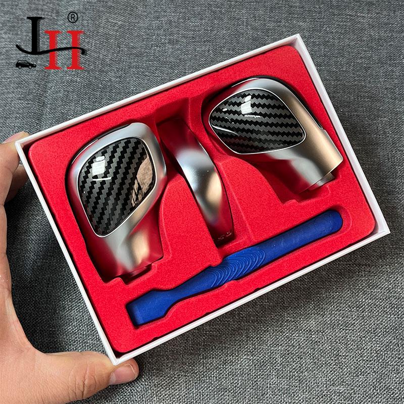 Хромированный матовый с кожаной ручкой переключения передач, боковая крышка, эмблема DSG для VW Golf 6 7 R GTI Passat B7 B8 CC R20 Jetta