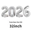 2026 Large Foil Number Balloons Set: 32'' & 40'' for New Year's Celebrations