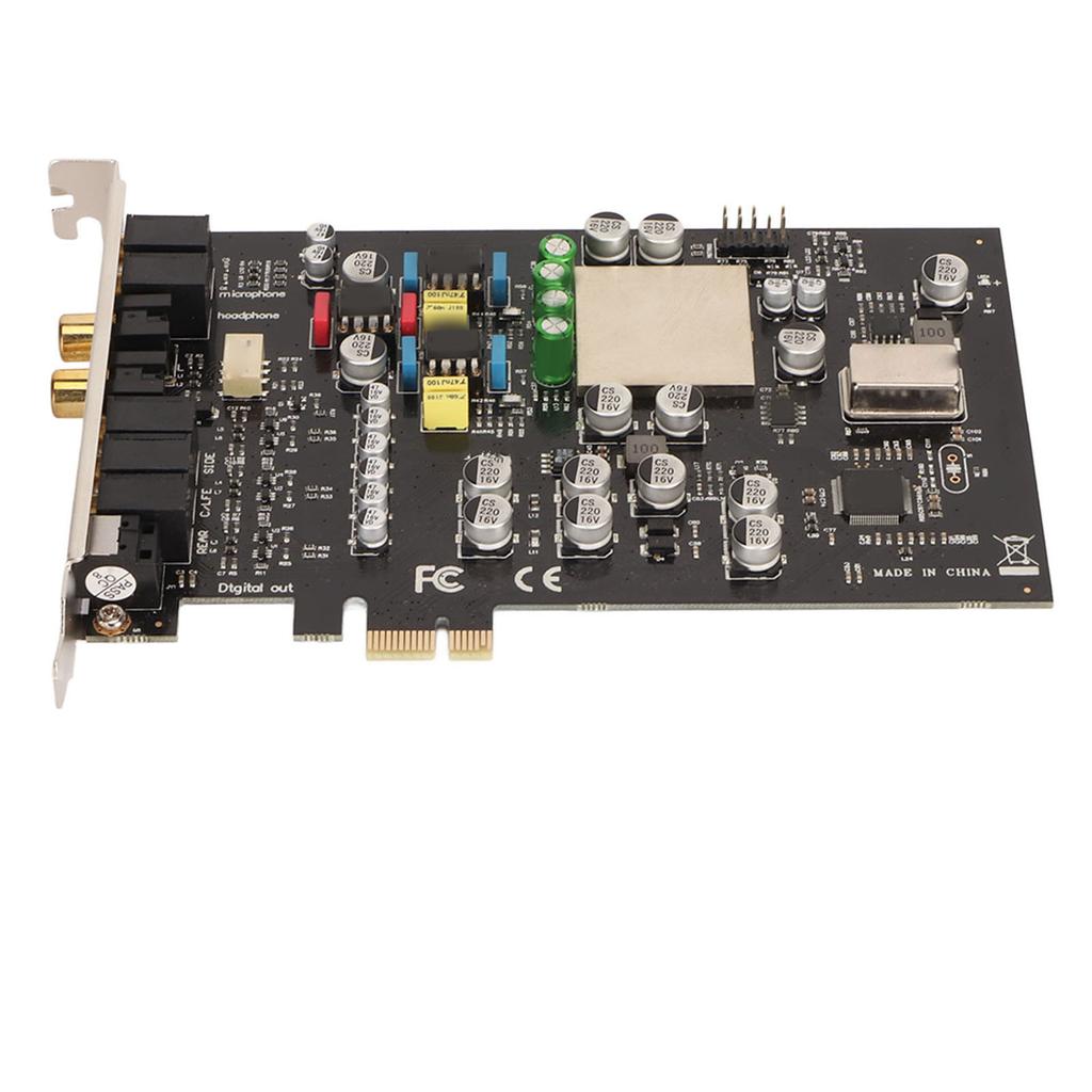 Звуковая карта PCIe CM8828 7.1CH TCXO PCIe звуковая карта для ПК для домашнего кинотеатра, игр с большим 3D-звуком и воспроизведением звука
