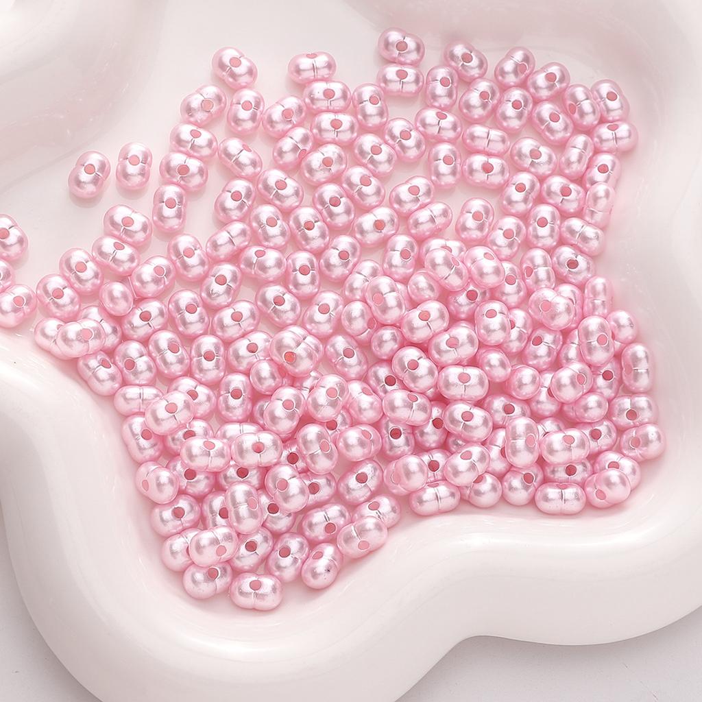Бусины для браслетов ручной работы 8x5 мм Однотонные бусины Светлые арахисовые бусины Акриловые бусины из проса Бусины-россыпи Бусины Аксессуары для самостоятельного изготовления Струны Браслеты