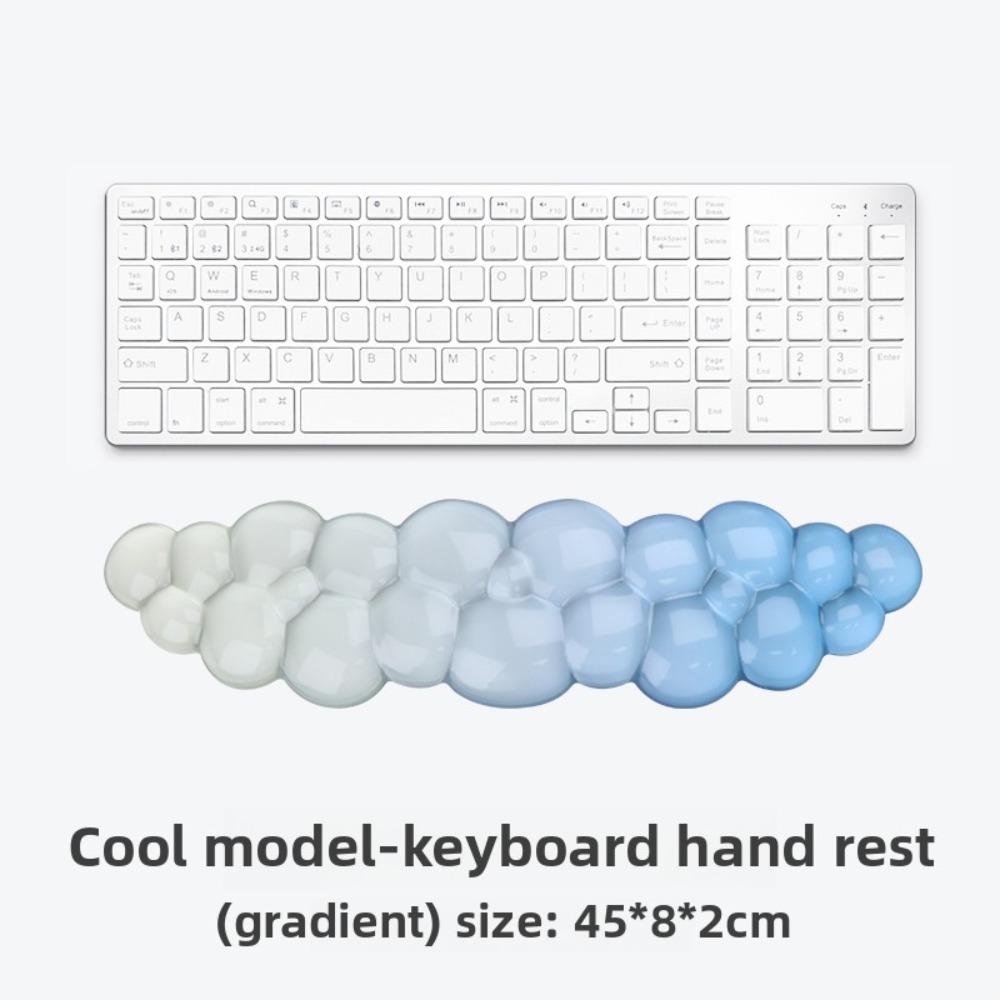Transparent Keyboard Wrist Rest Cloud Shape Wrist Pad Portable Silicone Wrist Support Gamer