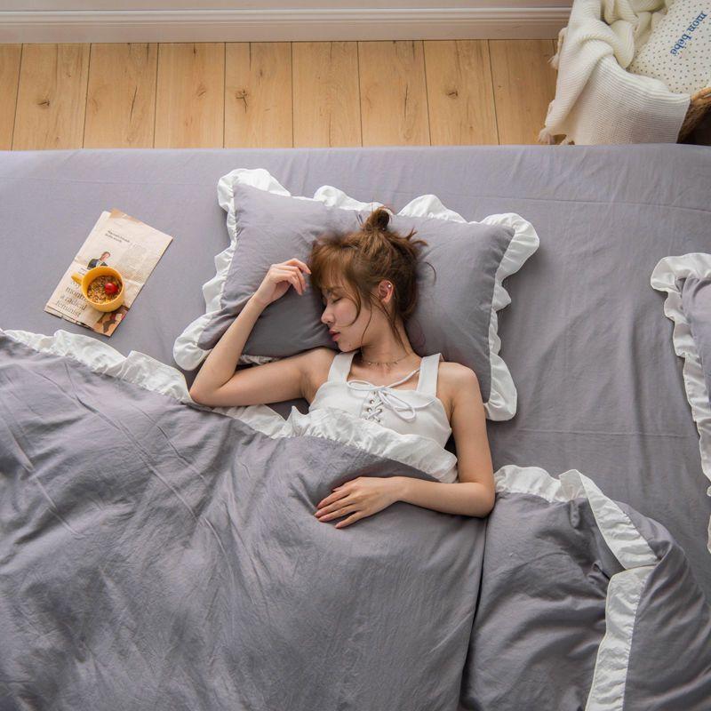 Твердые кружевные одна пара наволочек, студенческое общежитие, спальня, дышащая подушка, чехол для полотенец, наволочки