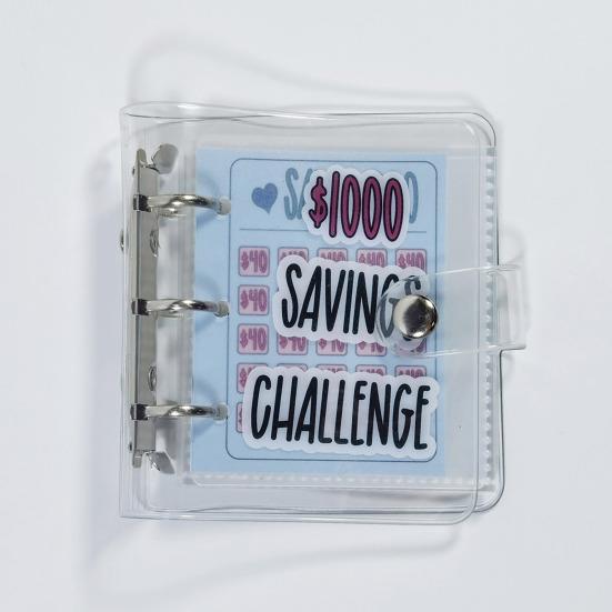 Книга для экономии денег, клейкая пряжка для кошелька, водонепроницаемая, устойчивая к разрывам ПВХ-папка, привлекательный продукт для экономии денег