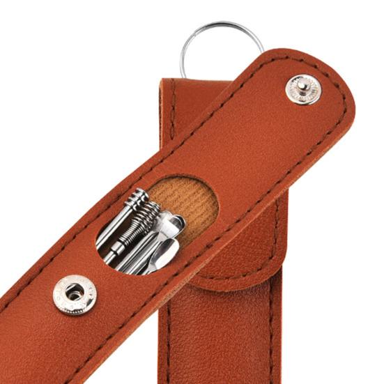 Yousheng 6 шт./комплект, средство для удаления ушной серы, цельное формованное, вращающееся на 360 градусов, из нержавеющей стали, двухголовое, для взрослых