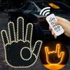 Светодиодный ручной сигнальный фонарь Car Road Mate с дистанционным управлением, простой в установке, забавный автомобильный светодиодный предупреждающий фонарь для окна автомобиля