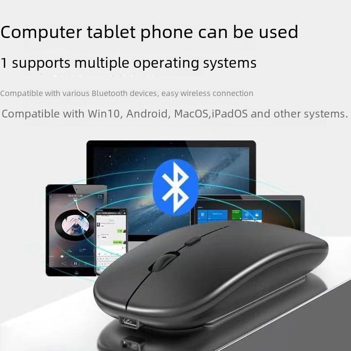 Бесшумная двухрежимная беспроводная Bluetooth-мышь для устройств Huawei (Мобильный телефон, планшет, ноутбук) - Возможность подзарядки для использования в офисе и бизнесе