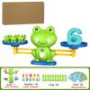 Детская цифровая игрушка-балансир в виде лягушки, развивающая головоломка для раннего обучения, просвещение в сложении и вычитании, баланс, математические учебные пособия