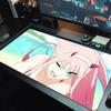 DARLING in the FRANXX Большой Коврик для Мыши Большой Игровой Коврик для Стола Нескользящий Коврик для Ноутбука Планшета Большой Коврик для Мыши XXL Коврик Мини-ПК Игровой Коврик С Замшевой Кромкой