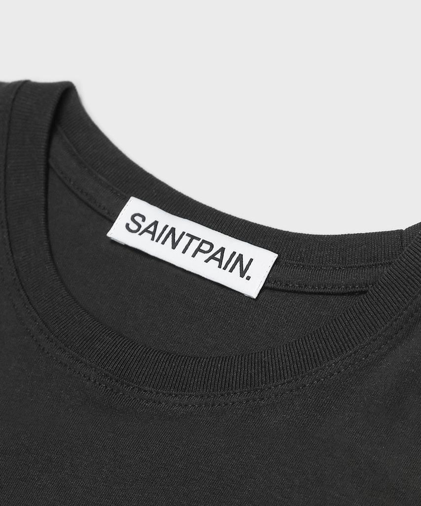 SAINTPAIN Sp Укороченная футболка с коротким рукавом Папина Черная
