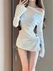 Wow, the new swimsuit women's split blouse three-piece set, fresh wind to cover the belly and look thin, vacation hot spring Polis 1188