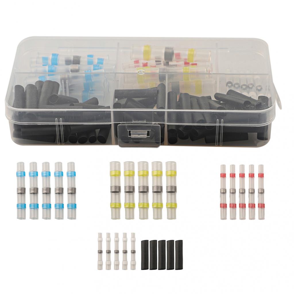 Insulate and Seal Wires Efficiently with 100pcs Heat Shrink Butt Connectors