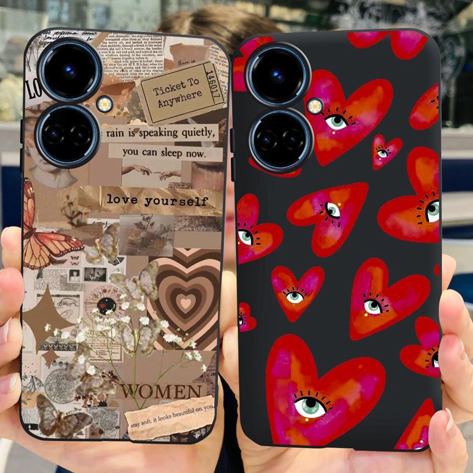 Чехол для Tecno Camon 19 Neo CH6i, новый модный окрашенный чехол, мягкий силиконовый чехол для телефона Tecno Camon 19 Pro 5G Camon19 Neo, бампер