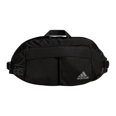 Полиэстеровая поясная сумка обычная унисекс черная Adidas HP1500