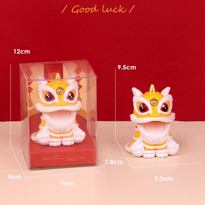 Солнечные фигурки танца льва в китайском стиле приносят богатство, удачу для украшения дома, офиса, рабочего стола, праздничные подарки для друга